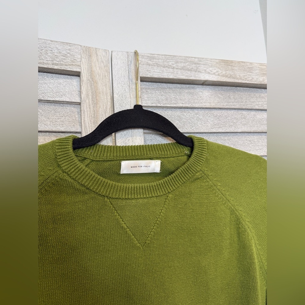 Made for Italic Women’s Crew Neck Cotton Sweater Size XS - Picture 4 of 7